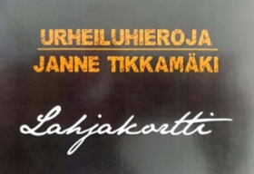 Lahjakortit: Urheiluhieroja Janne Tikkamäki